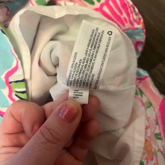 Lilly Pulitzer Target Pink Nosey Posie Shift Mini Dress 6 - Picture 5 of 8